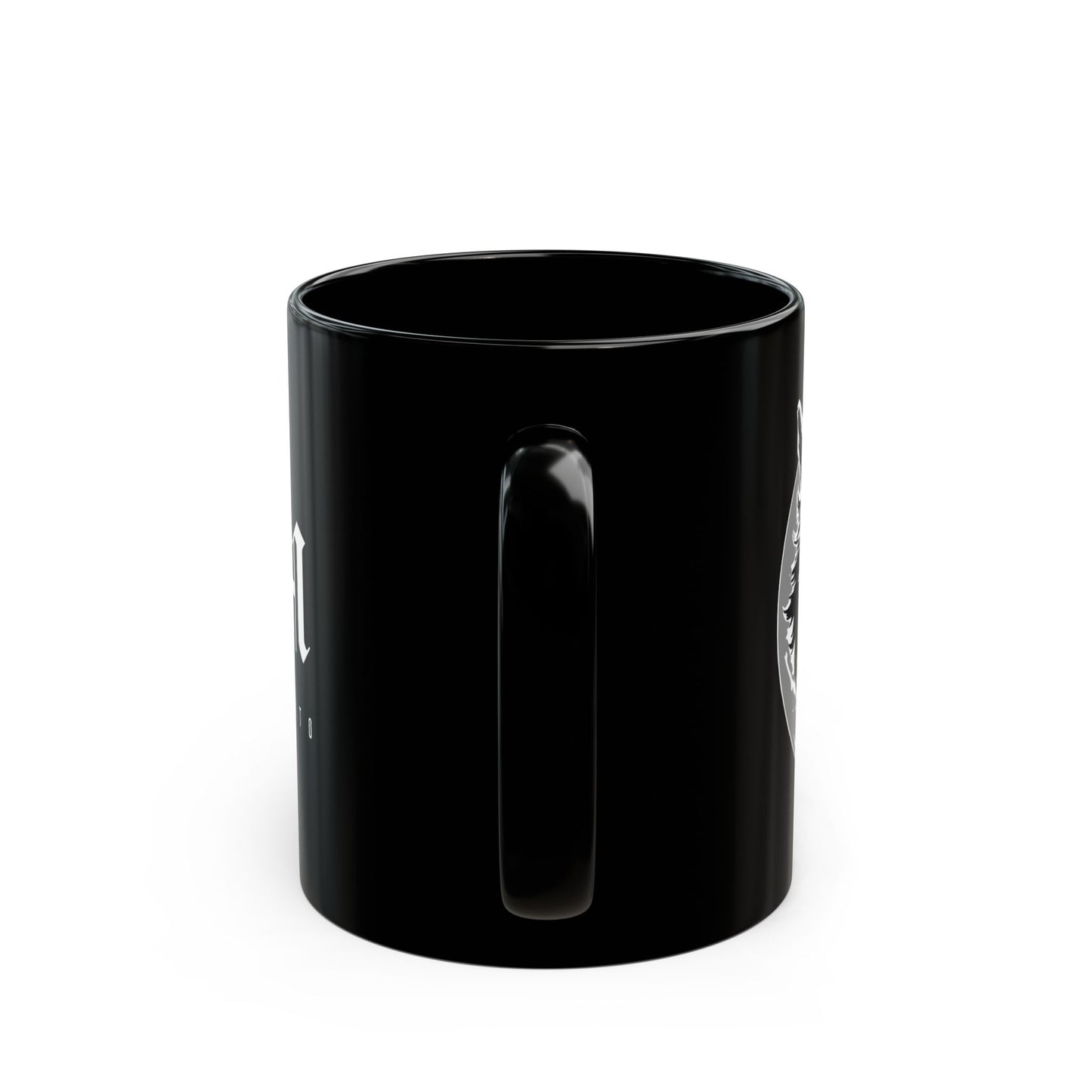 ROAD WOLF 1N23456 Black Mug 11oz US