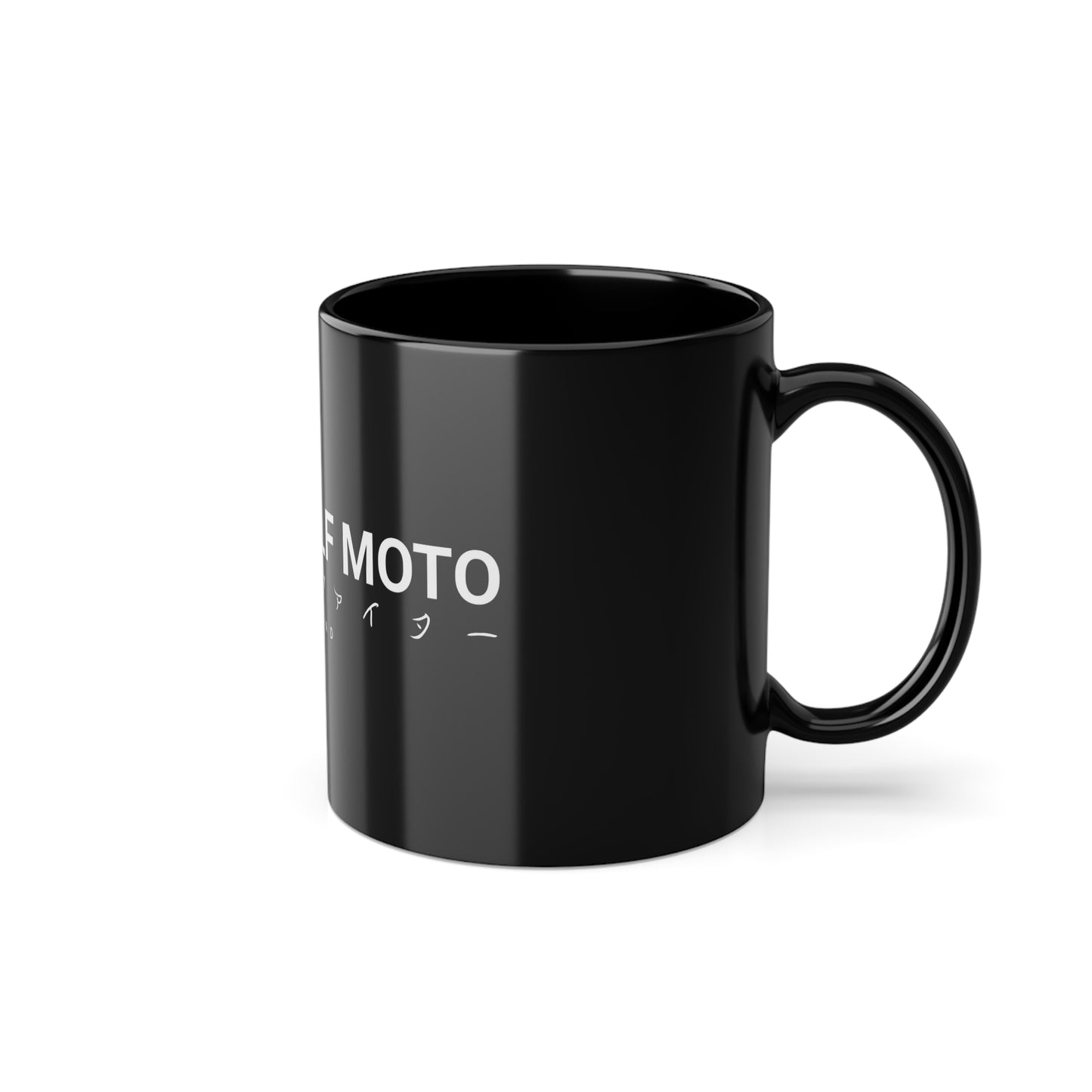 ROAD WOLF MOTO Black Mug 11oz