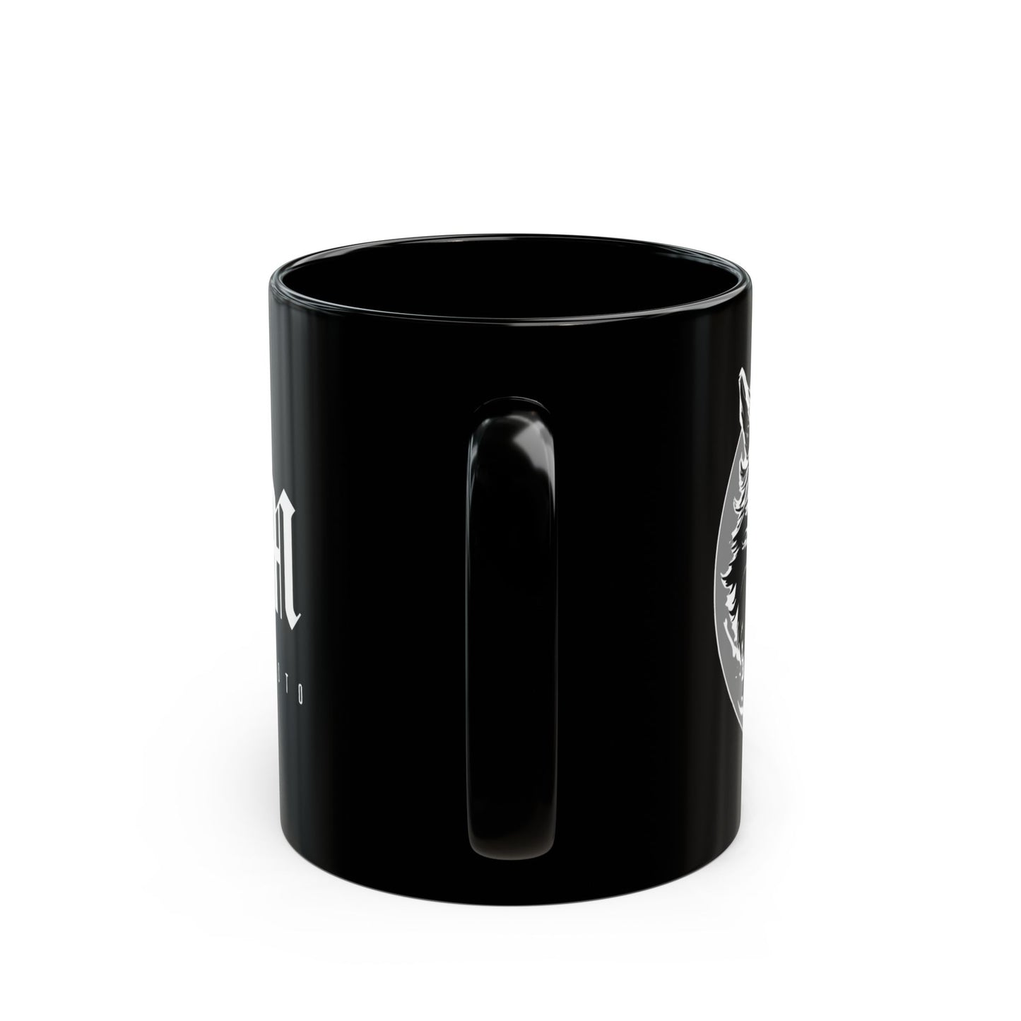 ROAD WOLF 1N23456 Black Mug 11oz US