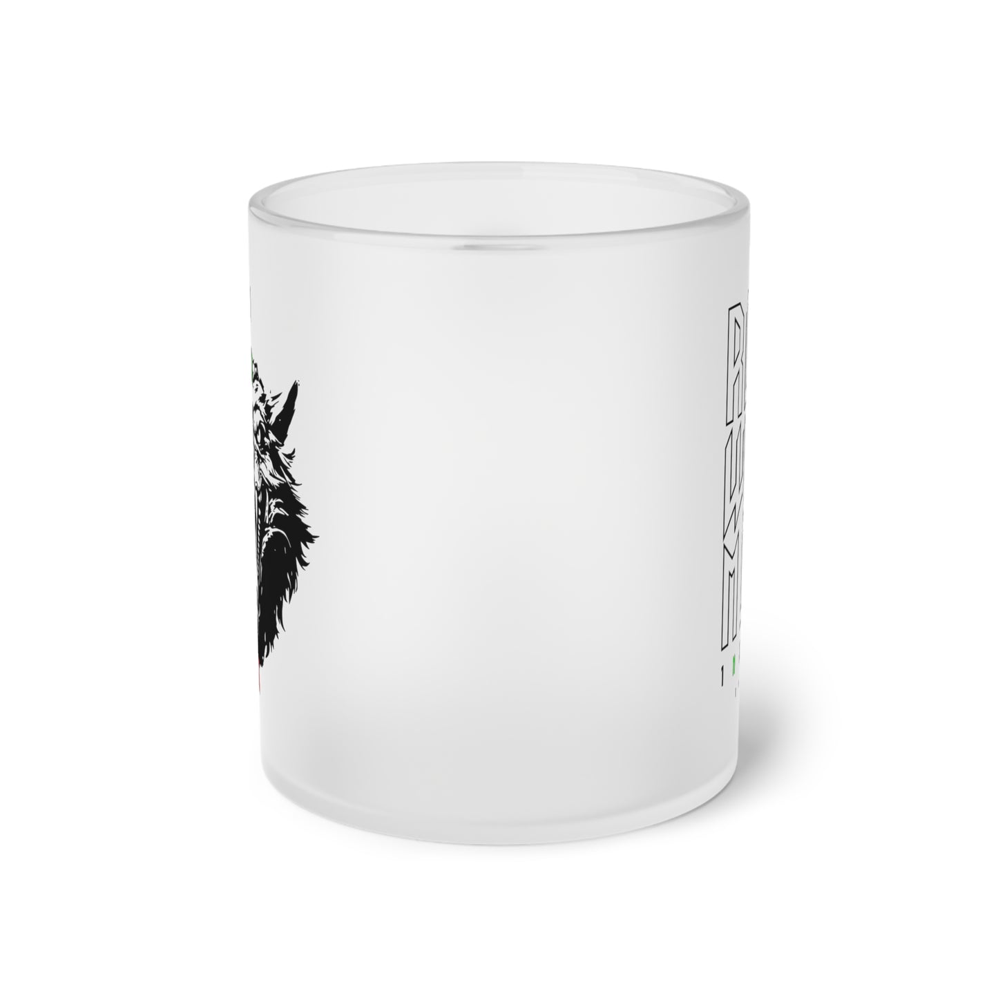 RoadWolf 1N23456 Frosted Glass Mug