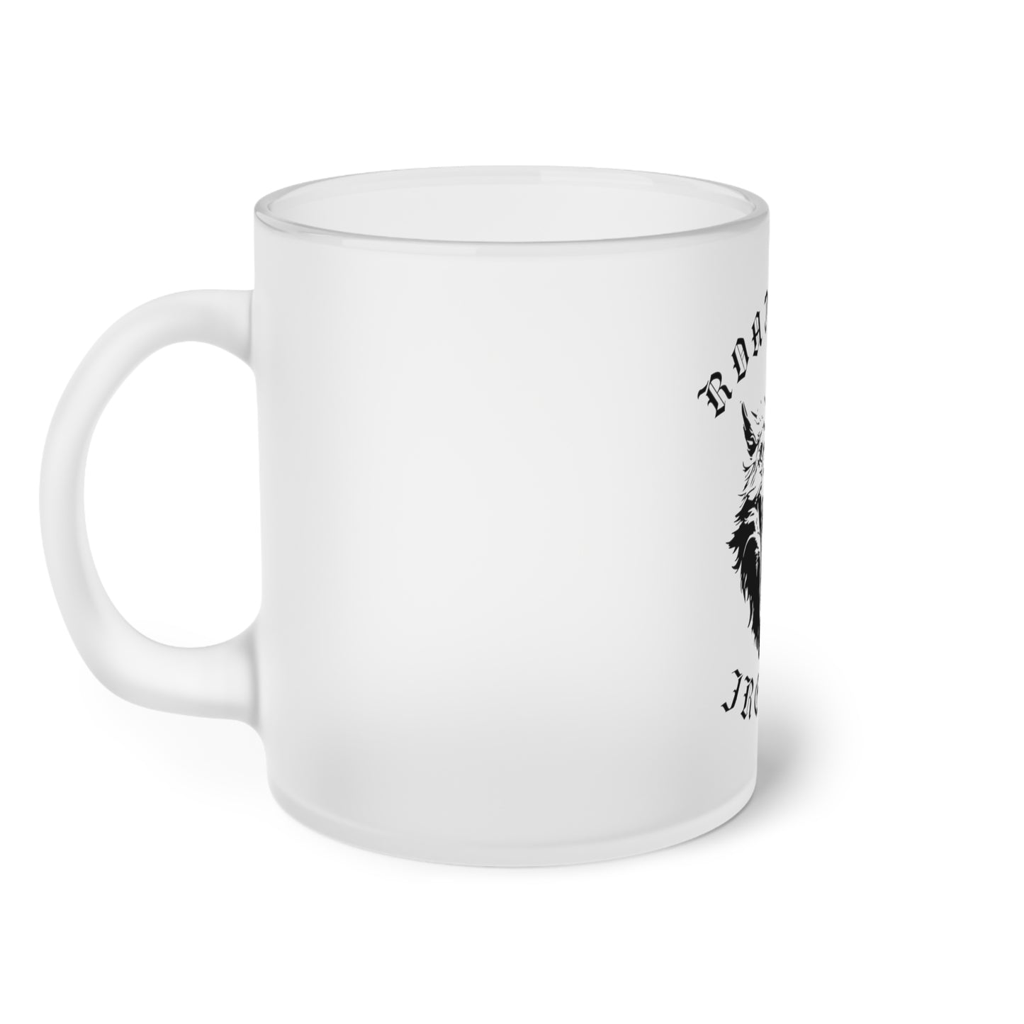 Road Wolf MC Frosted Glass Mug 11oz