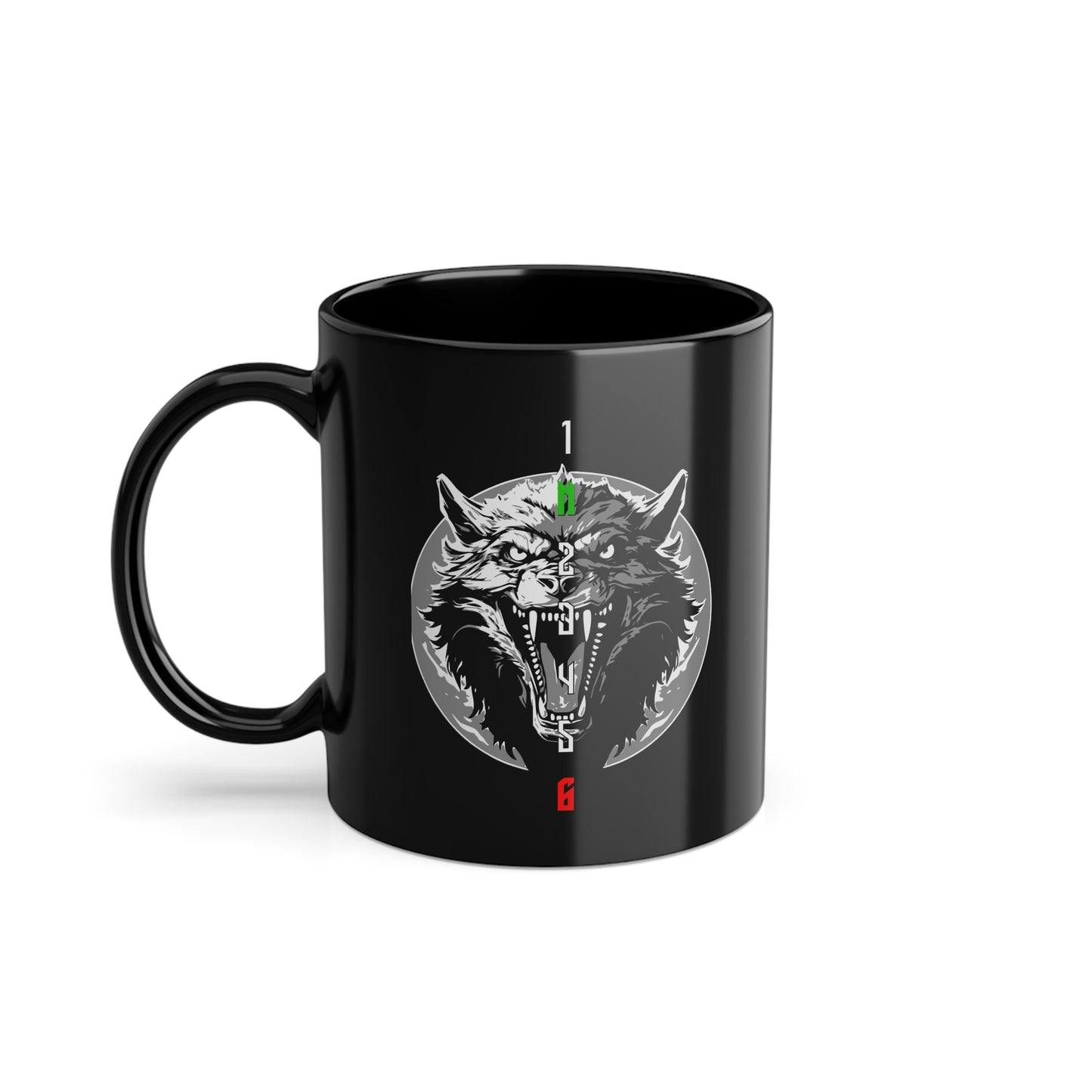 Road Wolf Moto FORZA 1N23456 Black Mug 11oz