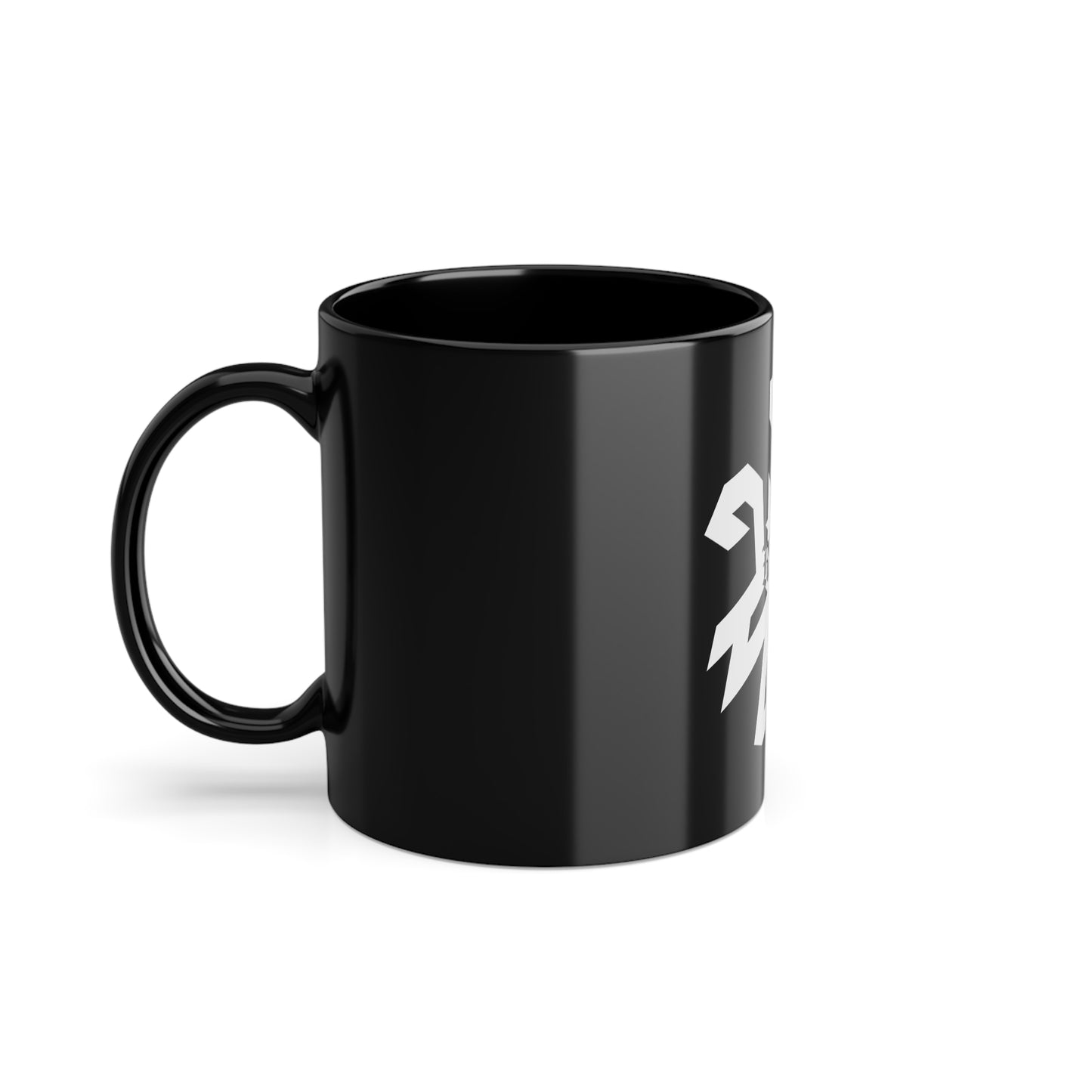 Revolves around 1N23456 Black Mug 11oz