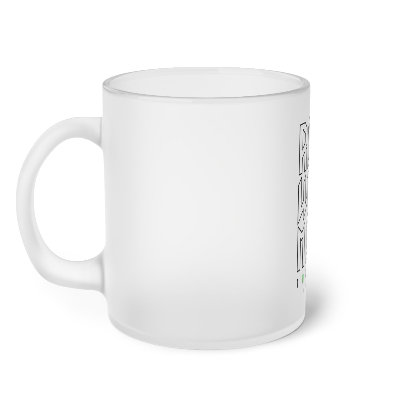 Road Wolf Moto FORZA 1N23456 Frosted Glass Mug 11oz