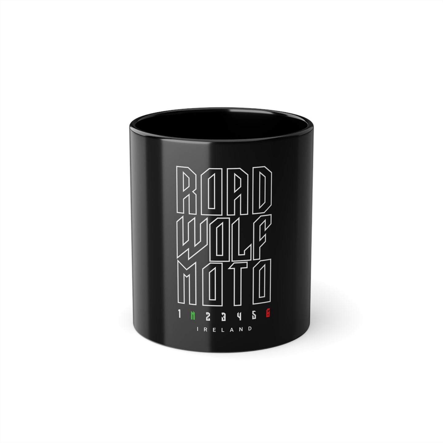 Road Wolf Moto FORZA 1N23456 Black Mug 11oz