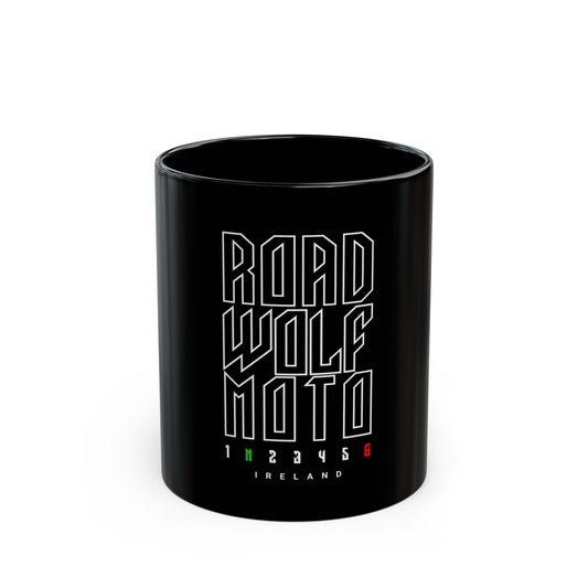 Road Wolf Moto 1N23456 Black Mug 11oz US