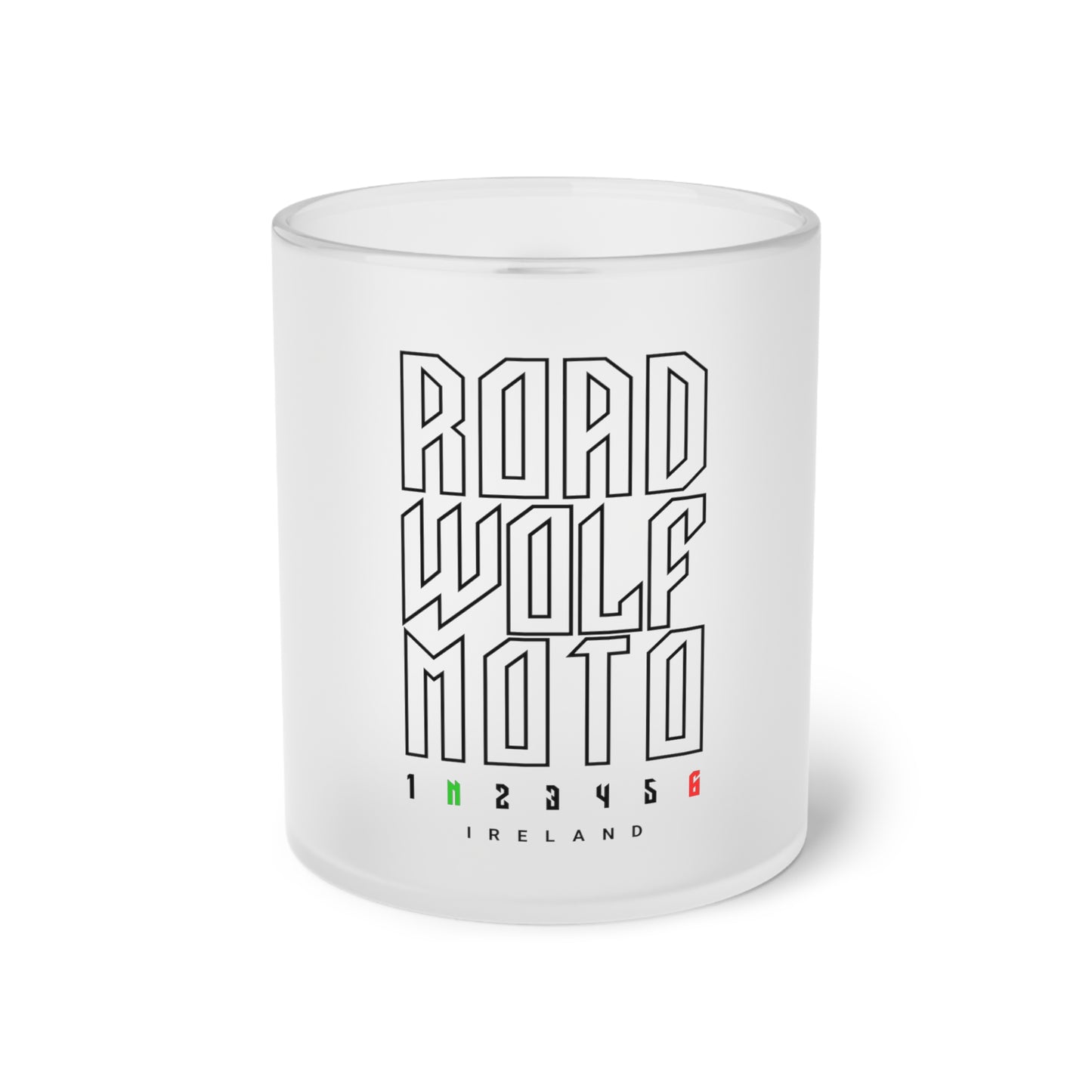 Road Wolf Moto FORZA 1N23456 Frosted Glass Mug 11oz