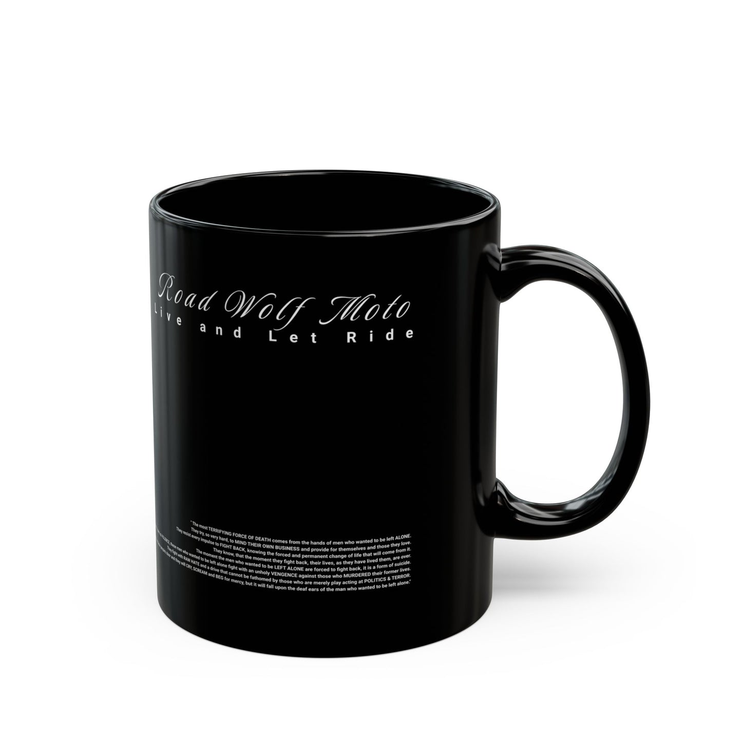 Leave Me Alone Black Mug 11oz US