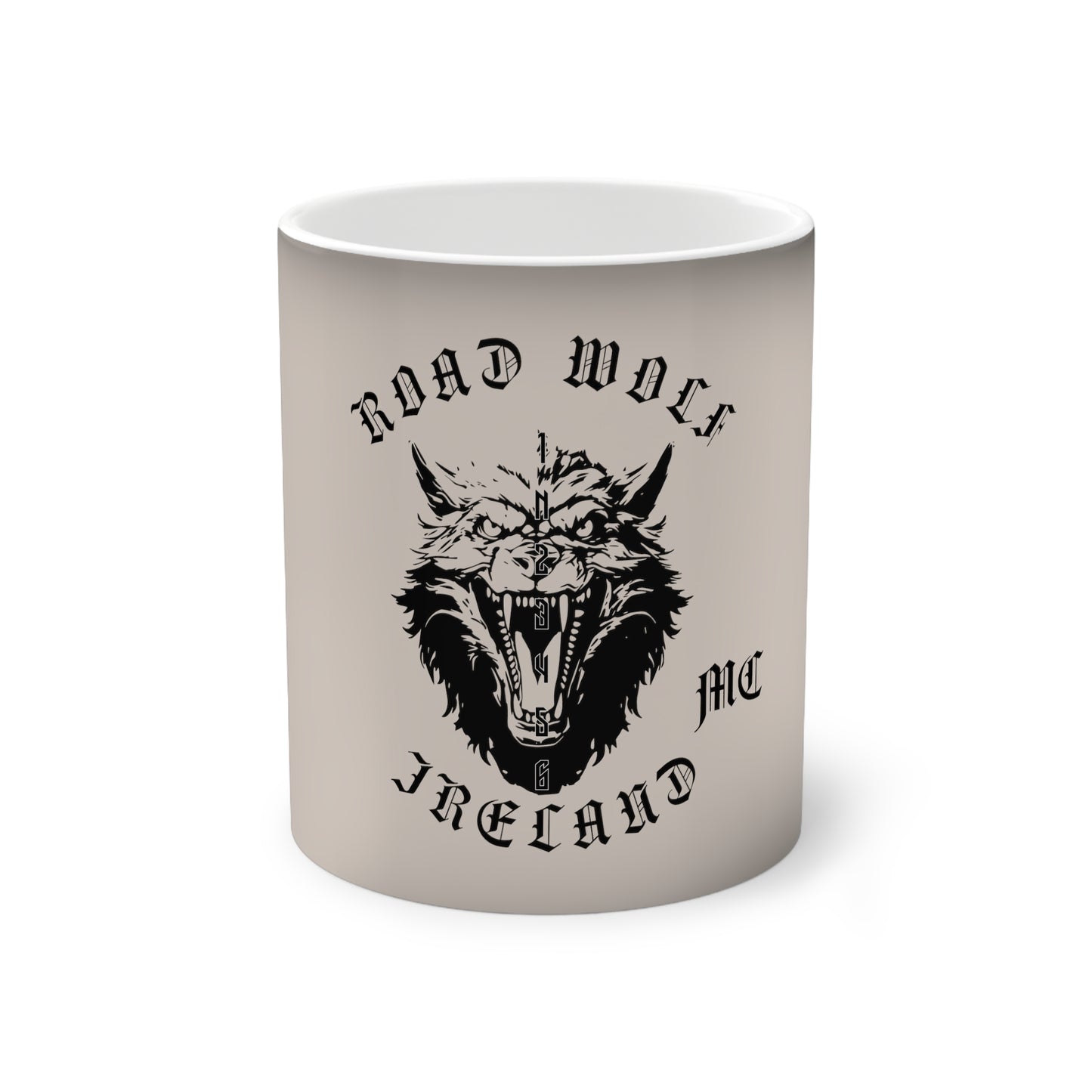 Road Wolf MC Color-Changing Mug, 11oz
