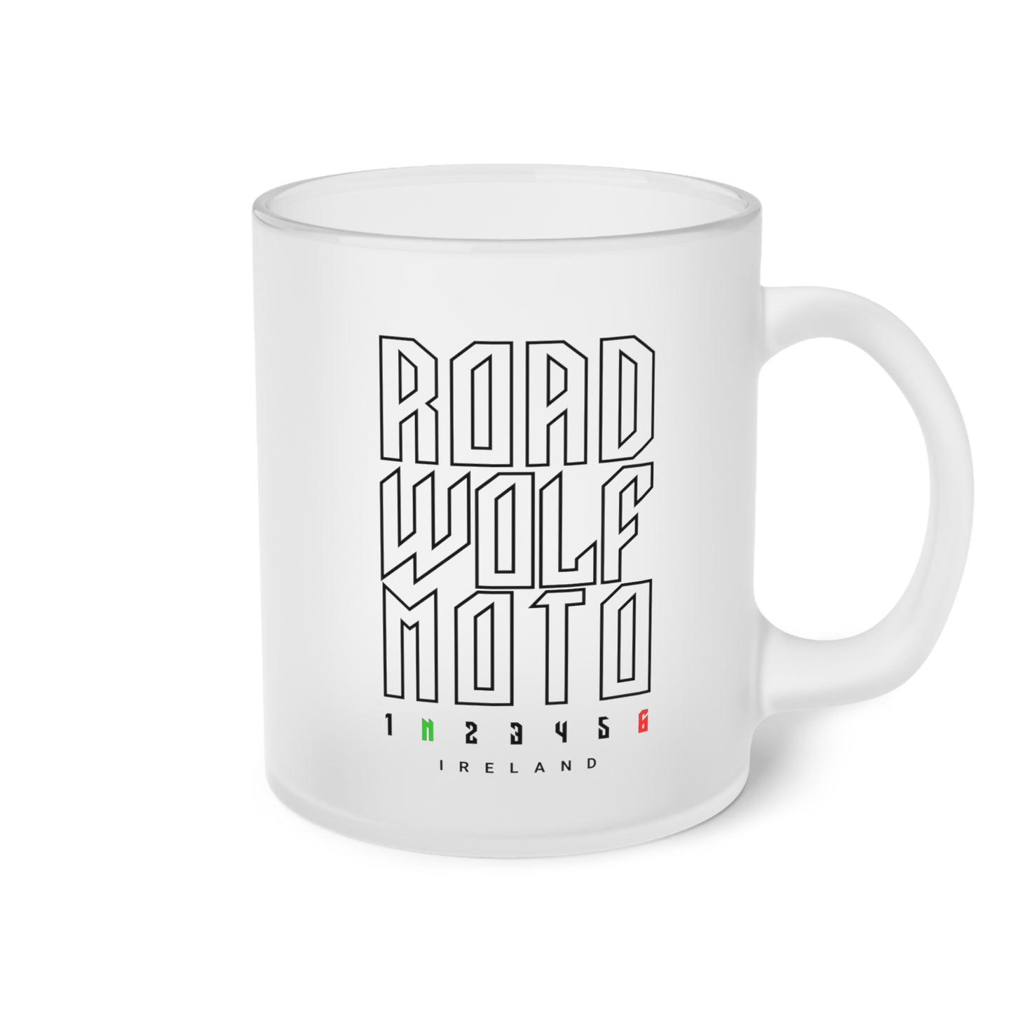 RoadWolf 1N23456 Frosted Glass Mug
