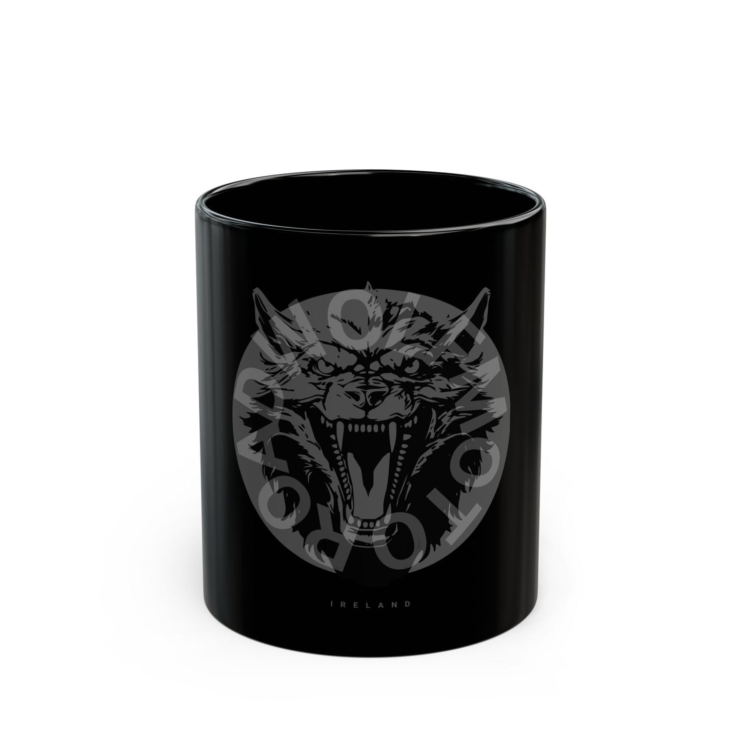Road Wolf Circle of Doom 11oz black mug
