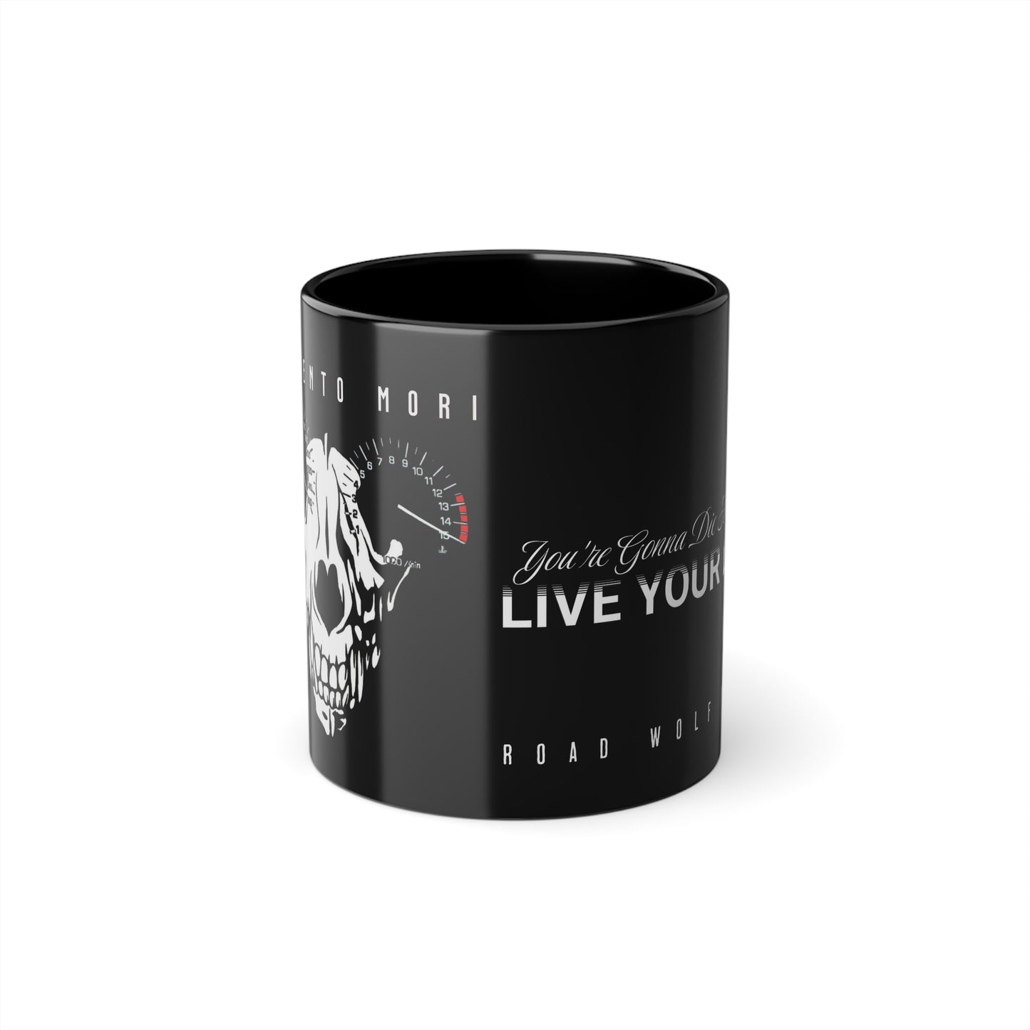 Live Your Life Black Mug 11oz