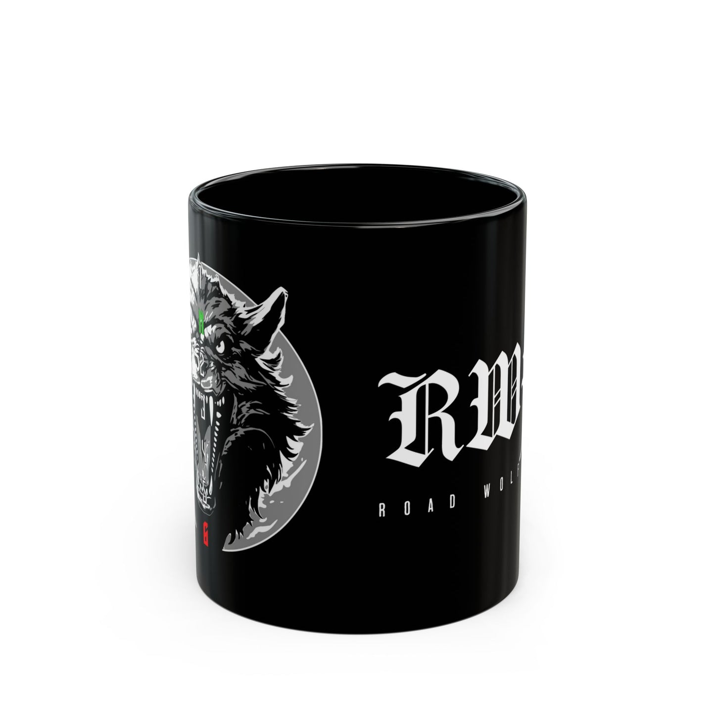 ROAD WOLF 1N23456 Black Mug 11oz US