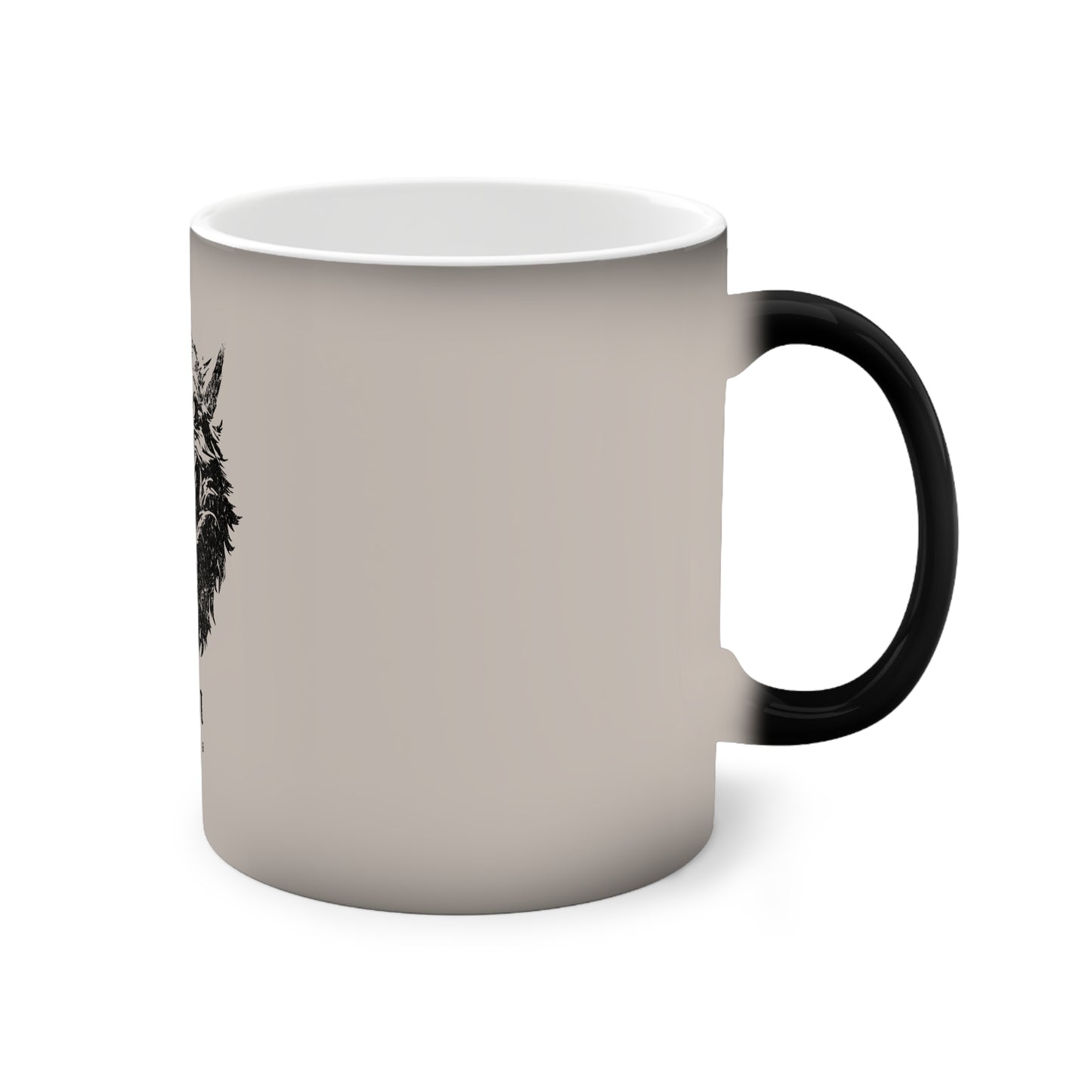 Road Wolf Grunge Colour Changing 11oz Mug