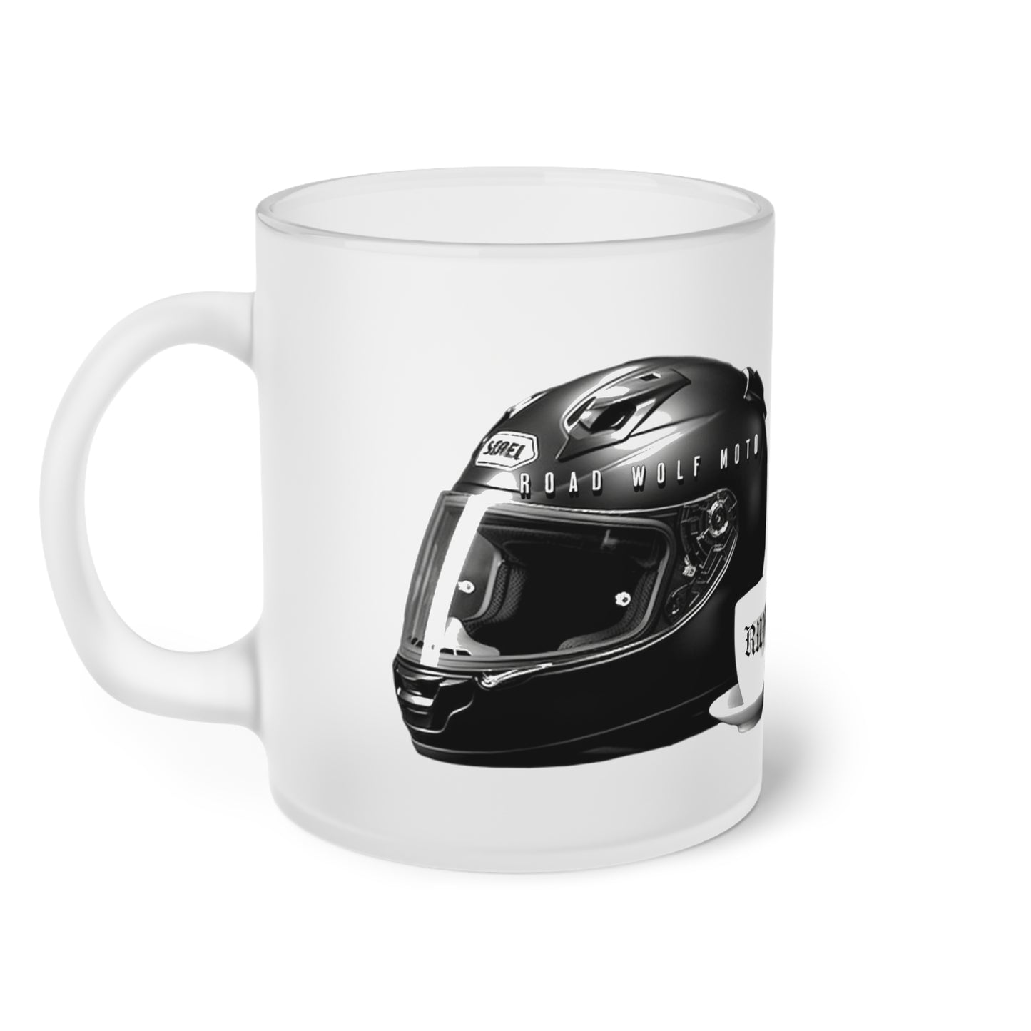 Coffee & Twisties Frosted Glass Mug 11oz