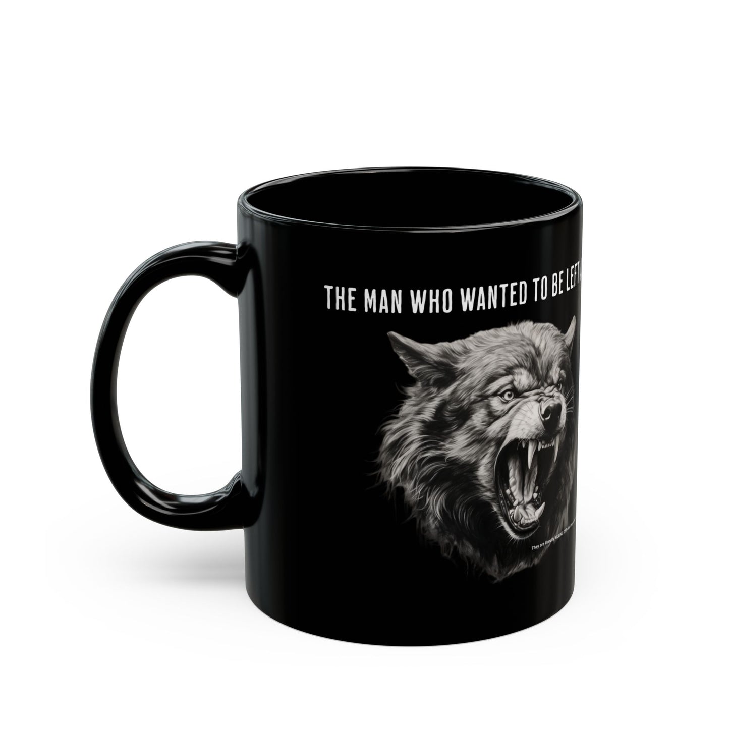 Leave Me Alone Black Mug 11oz US