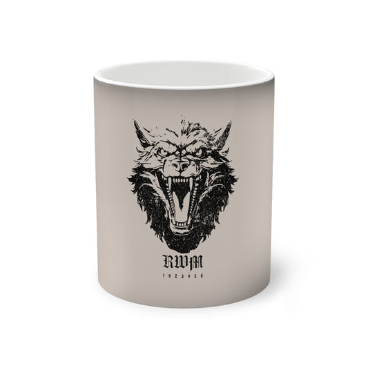 Road Wolf Grunge Colour Changing 11oz Mug