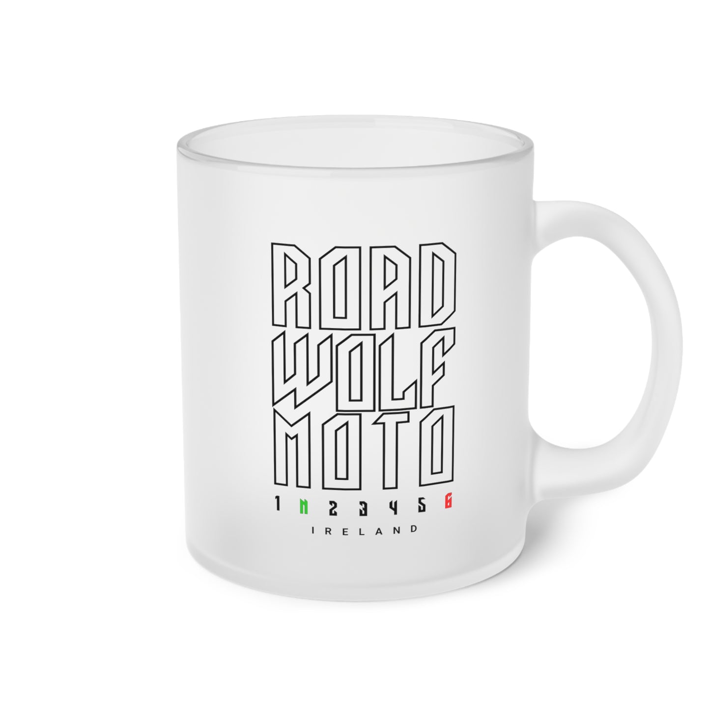Road Wolf Moto FORZA 1N23456 Frosted Glass Mug 11oz