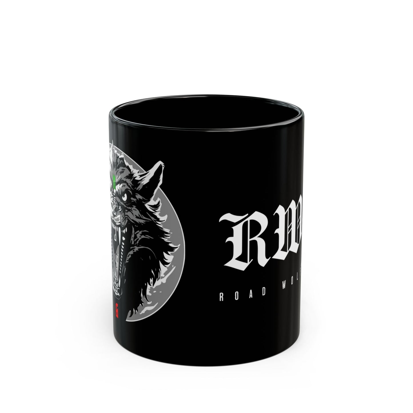 ROAD WOLF 1N23456 Black Mug 11oz US