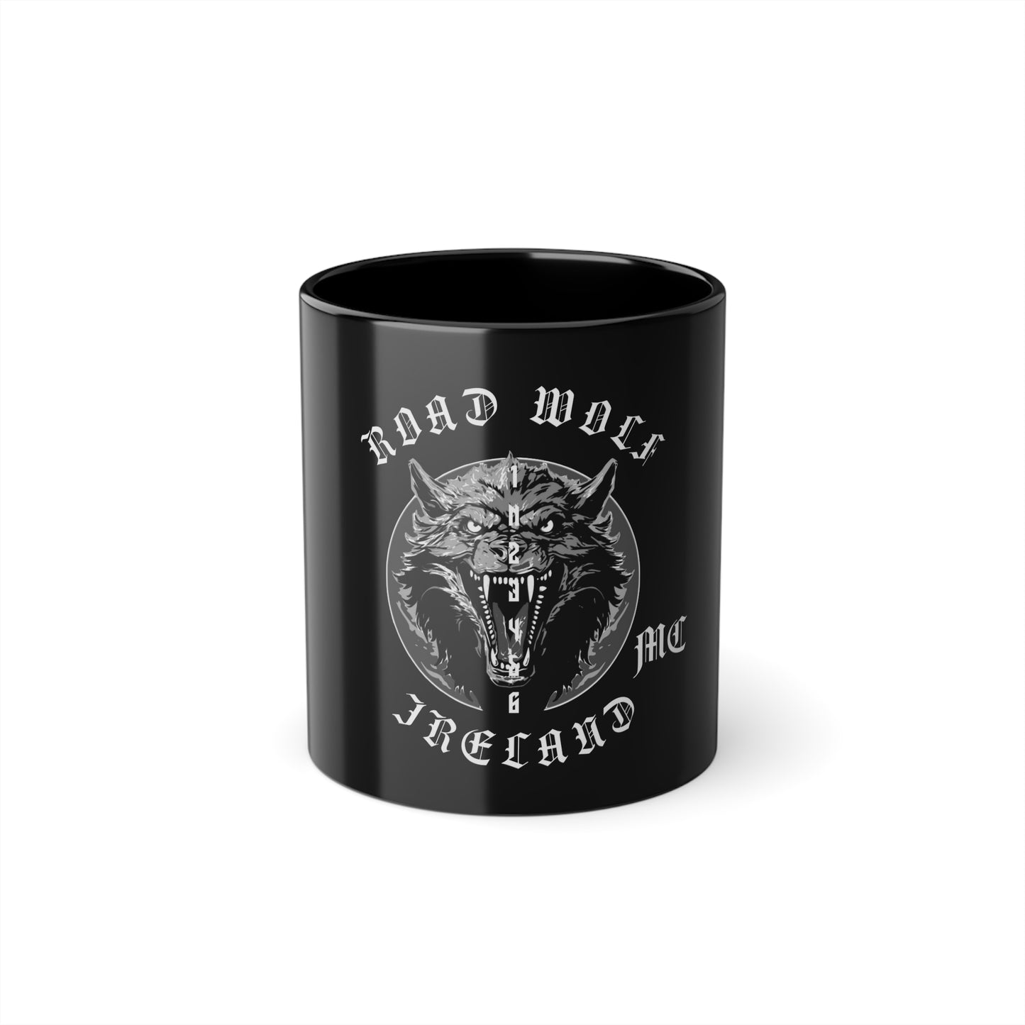 Road Wolf MC Black Mug 11oz