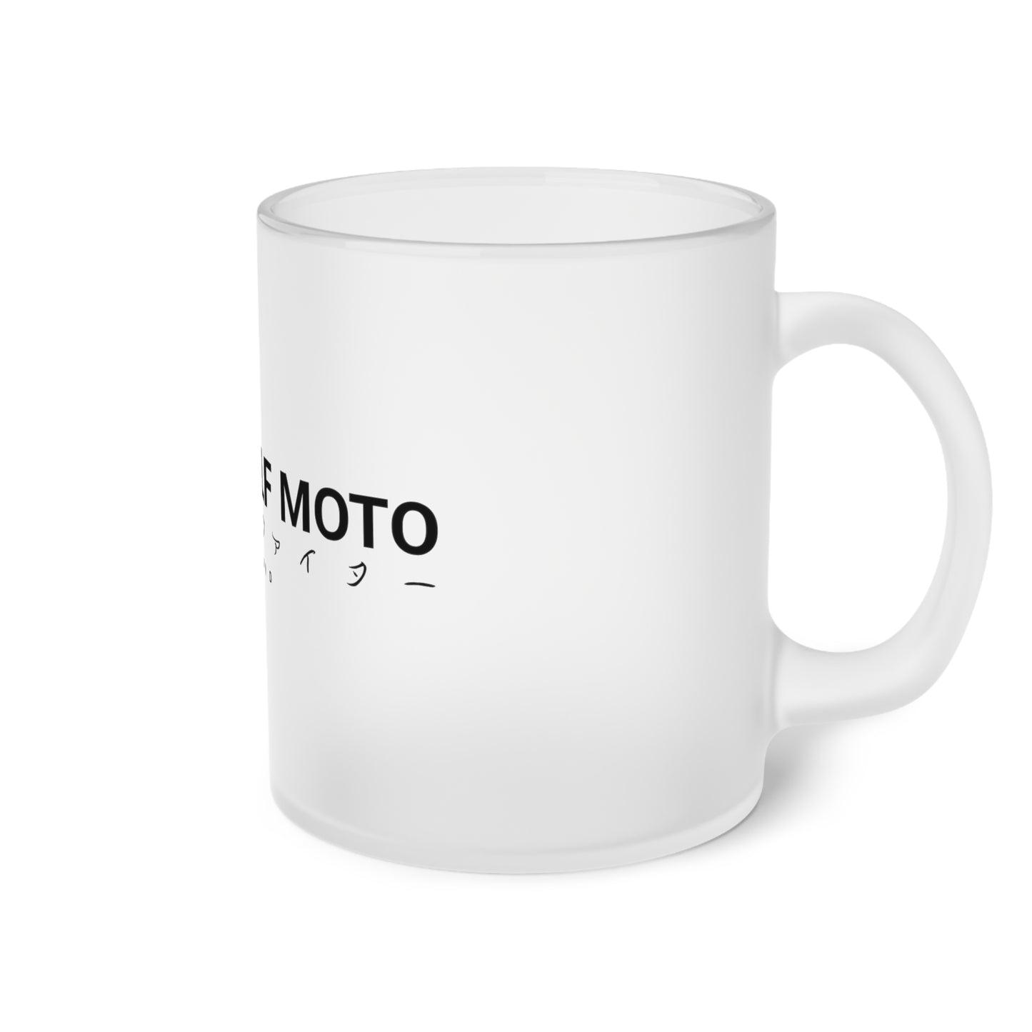 ROAD WOLF MOTO Frosted Glass Mug 11oz