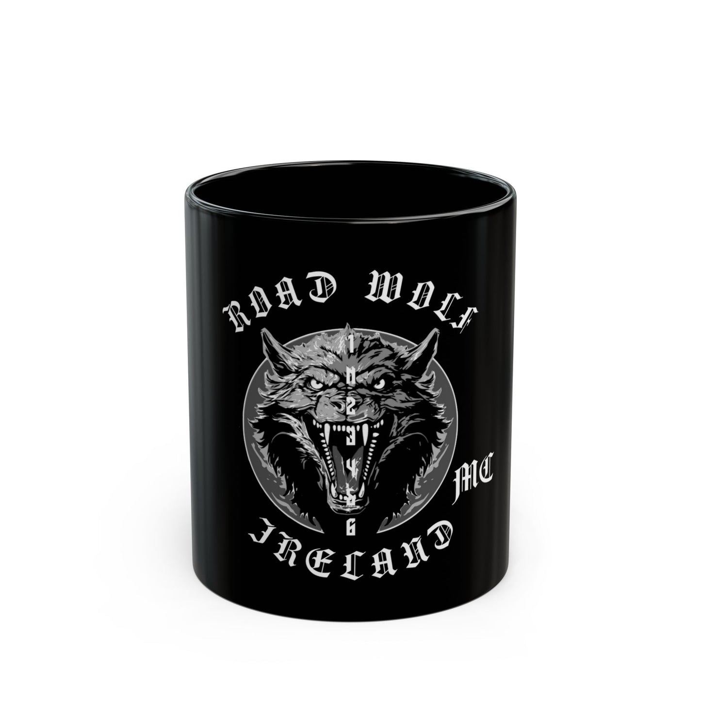 Road Wolf MC Black Mug 11oz US