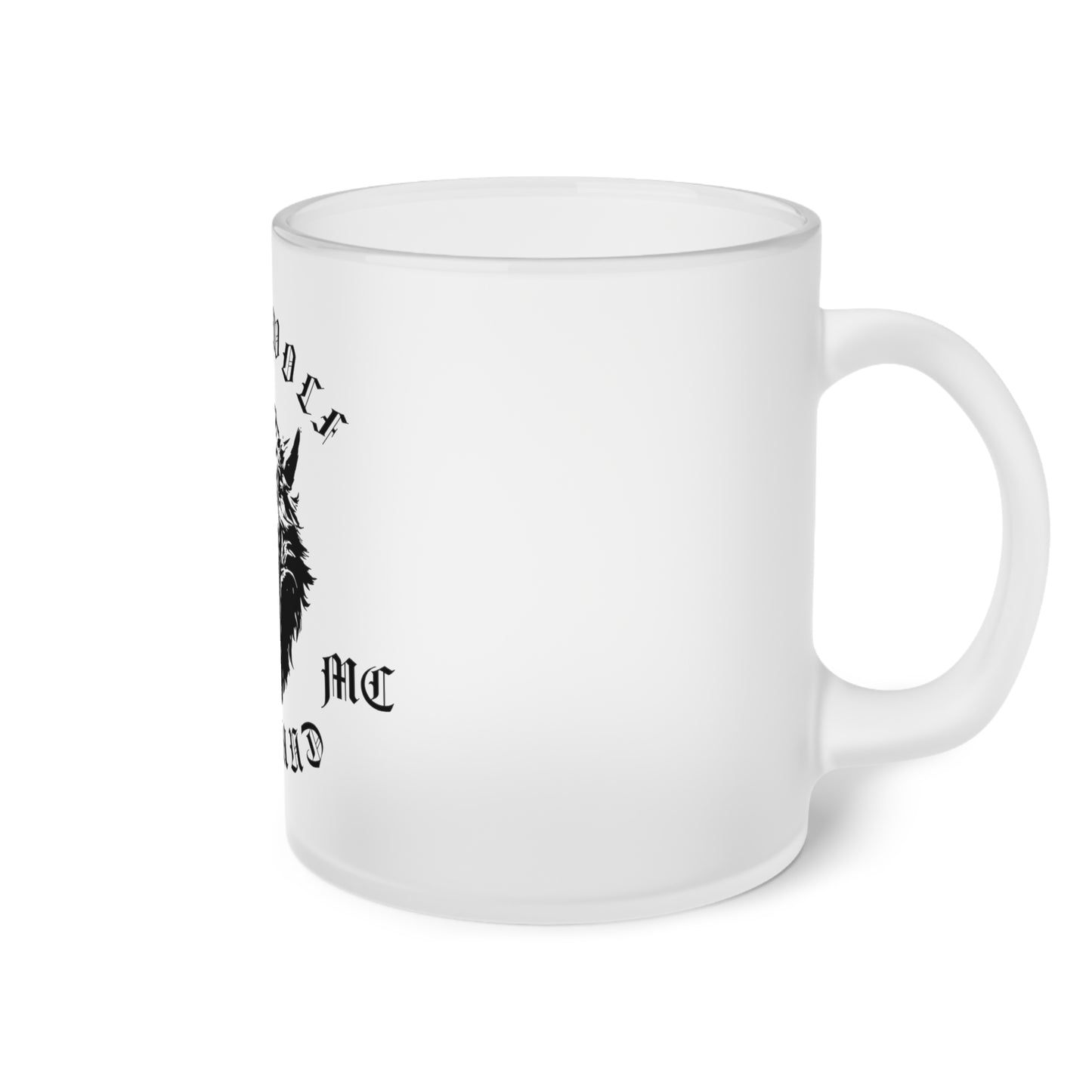 Road Wolf MC Frosted Glass Mug 11oz
