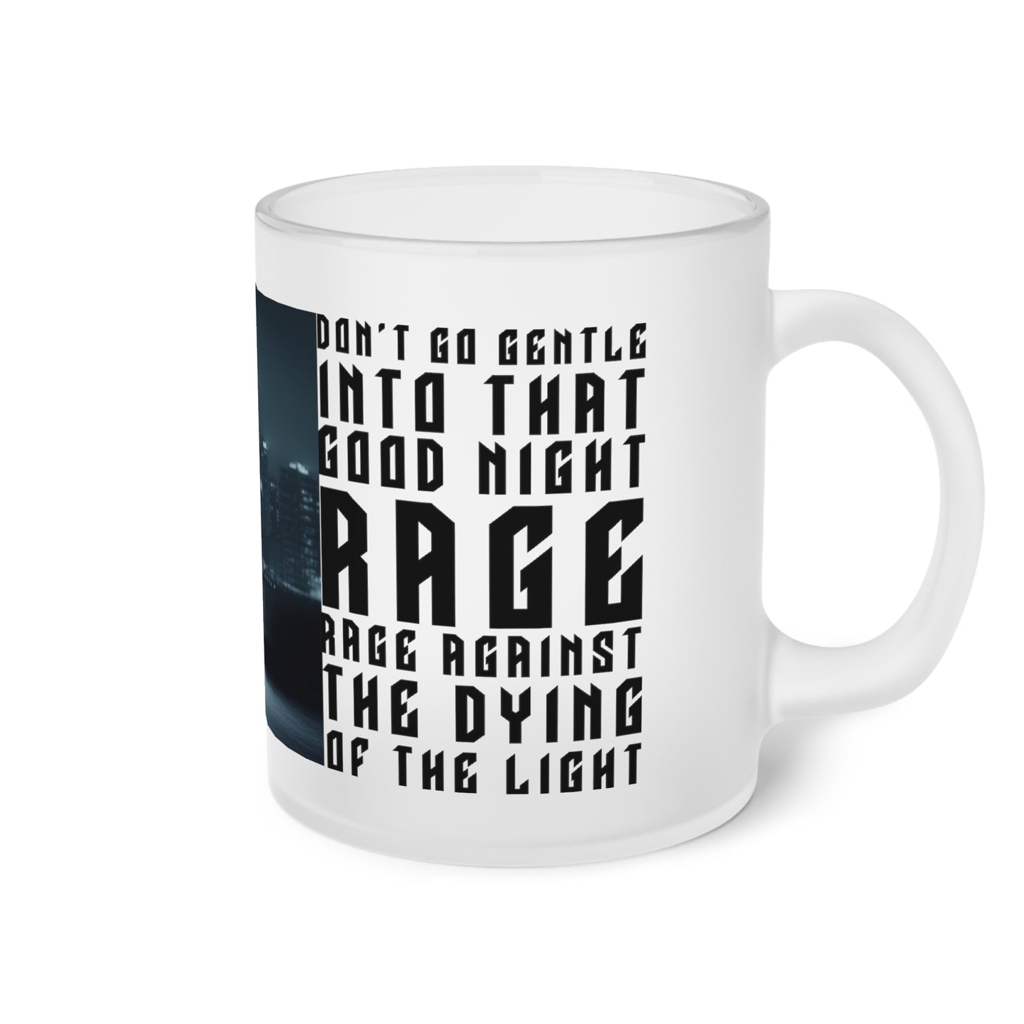 RAGE AGAINST Frosted Glass Mug 11oz